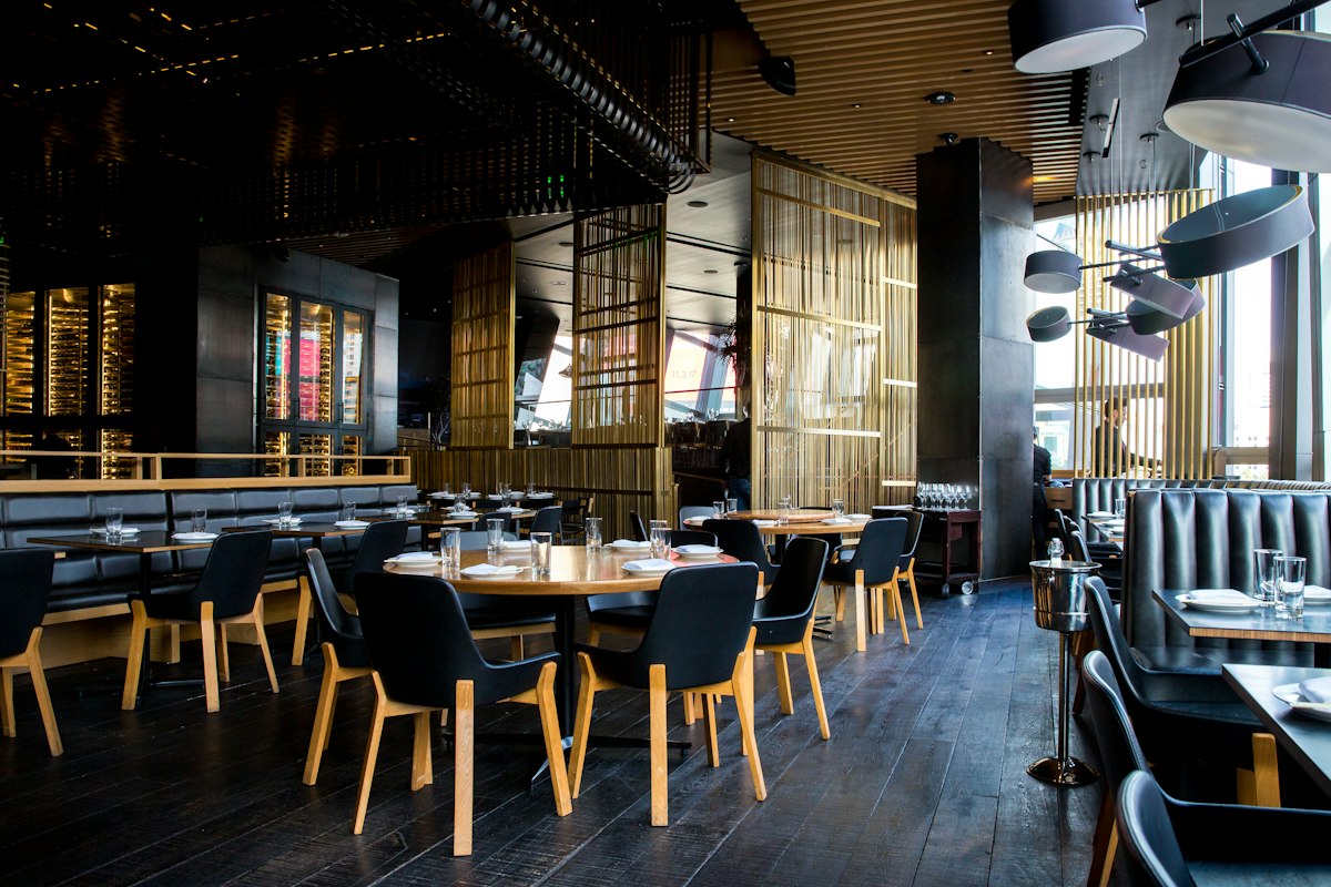 Luxury restaurant interior